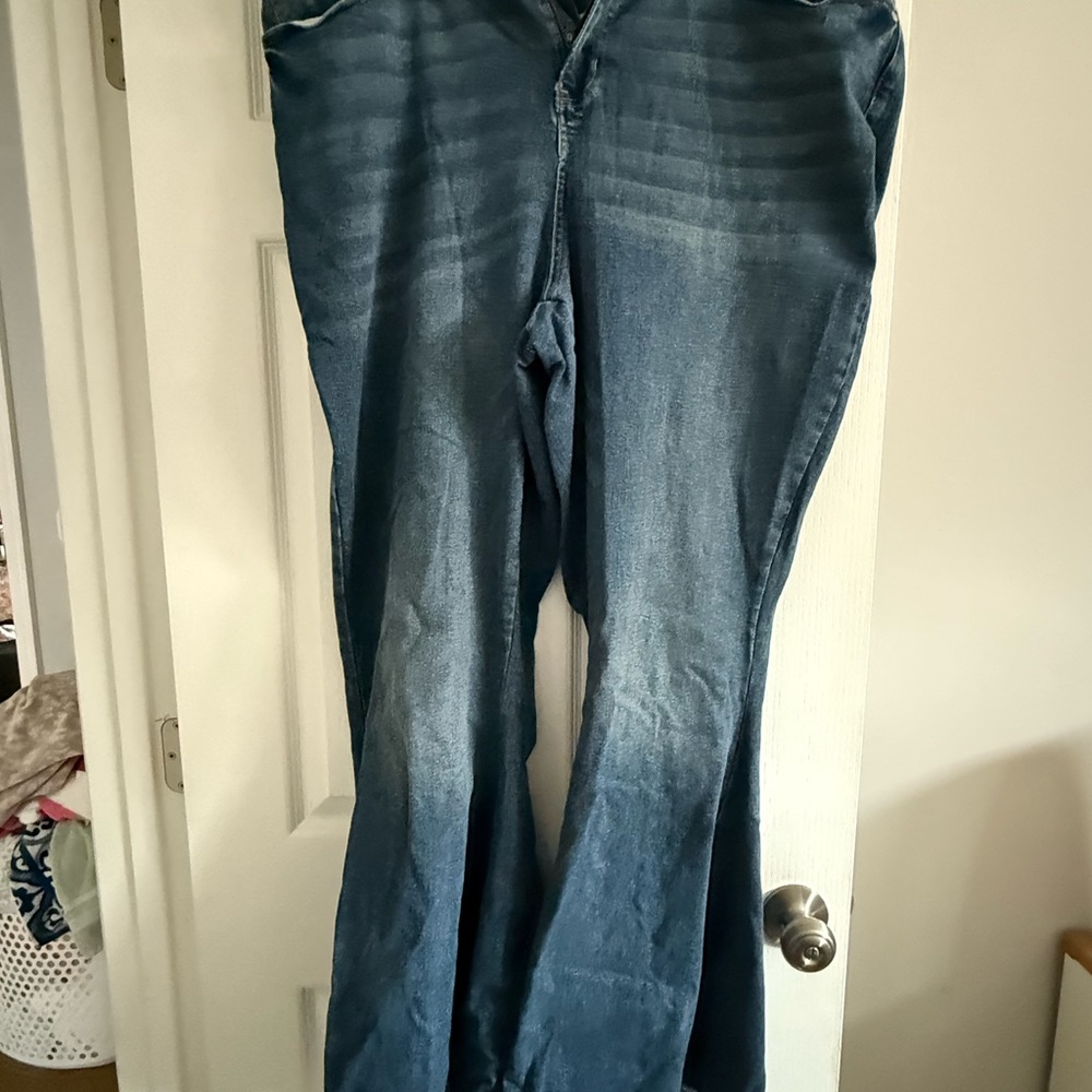 ARULA Dark Blue Flare Jeans